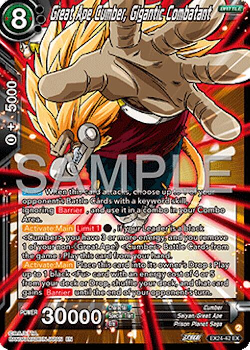 Great Ape Cumber, Gigantic Combatant [Foil] EX24-42 Dragon Ball Super Premium Anniversary Box 2024