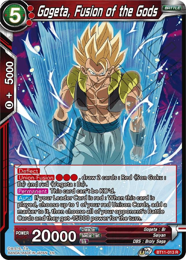 Gogeta, Fusion of the Gods [Foil] BT11-013 Dragon Ball Super Vermilion Bloodline