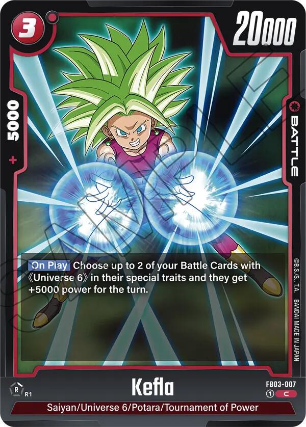 Kefla FB03-007 Dragon Ball Fusion World Raging Roar