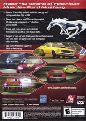 Back Cover | Ford Mustang The Legend Lives Playstation 2