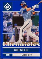 Bobby Witt Jr. [Blue] Baseball Cards 2022 Panini Chronicles Prices