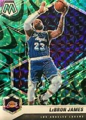 LeBron James [Reactive Green] Basketball Cards 2020 Panini Mosaic Prices