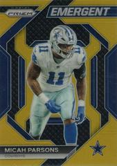 Micah Parsons [Gold] #H-18 Football Cards 2023 Panini Prizm Emergent Prices