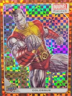 Colossus [Orange Checkers] #64 Marvel 2023 Upper Deck Platinum