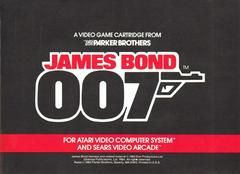 James Bond 007 - Manual | 007 James Bond Atari 2600