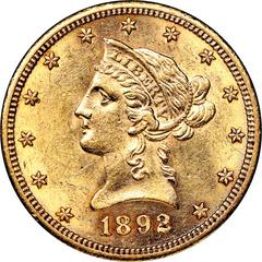 1892 CC Coins Liberty Head Gold Eagle Prices
