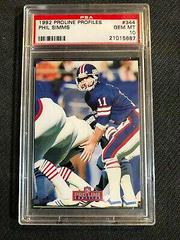 Phil Simms #344 Football Cards 1992 Pro Line Profiles Prices