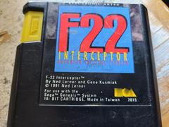 Cartridge (Front) | F-22 Interceptor Sega Genesis