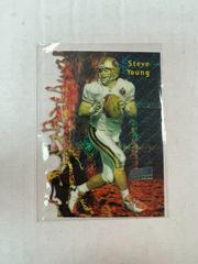 Steve Young [Atomic Refractor] #T4b Football Cards 1997 Stadium Club Triumvirate Prices