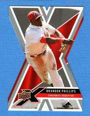 Brandon Phillips [Die Cut] #30 Baseball Cards 2008 Upper Deck X Prices
