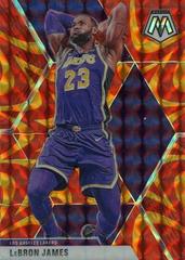 LeBron James [Reactive Orange] Basketball Cards 2019 Panini Mosaic Prices