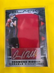 Desmond Ridder Football Cards 2022 Panini Black Sizeable Signatures Rookie Jersey Prices