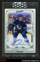 Olli Juolevi [Green] Hockey Cards 2020 Upper Deck Clear Cut Champs Autographs Prices