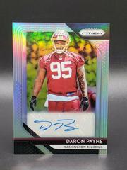 Daron Payne #45 Football Cards 2018 Panini Prizm Rookie Autographs Prices