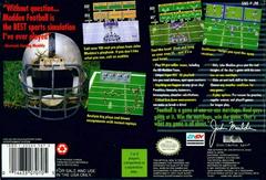 Back Cover | John Madden Football Super Nintendo