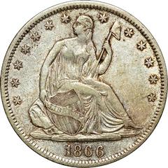 1866 S [MOTTO] Coins Seated Liberty Half Dollar Prices