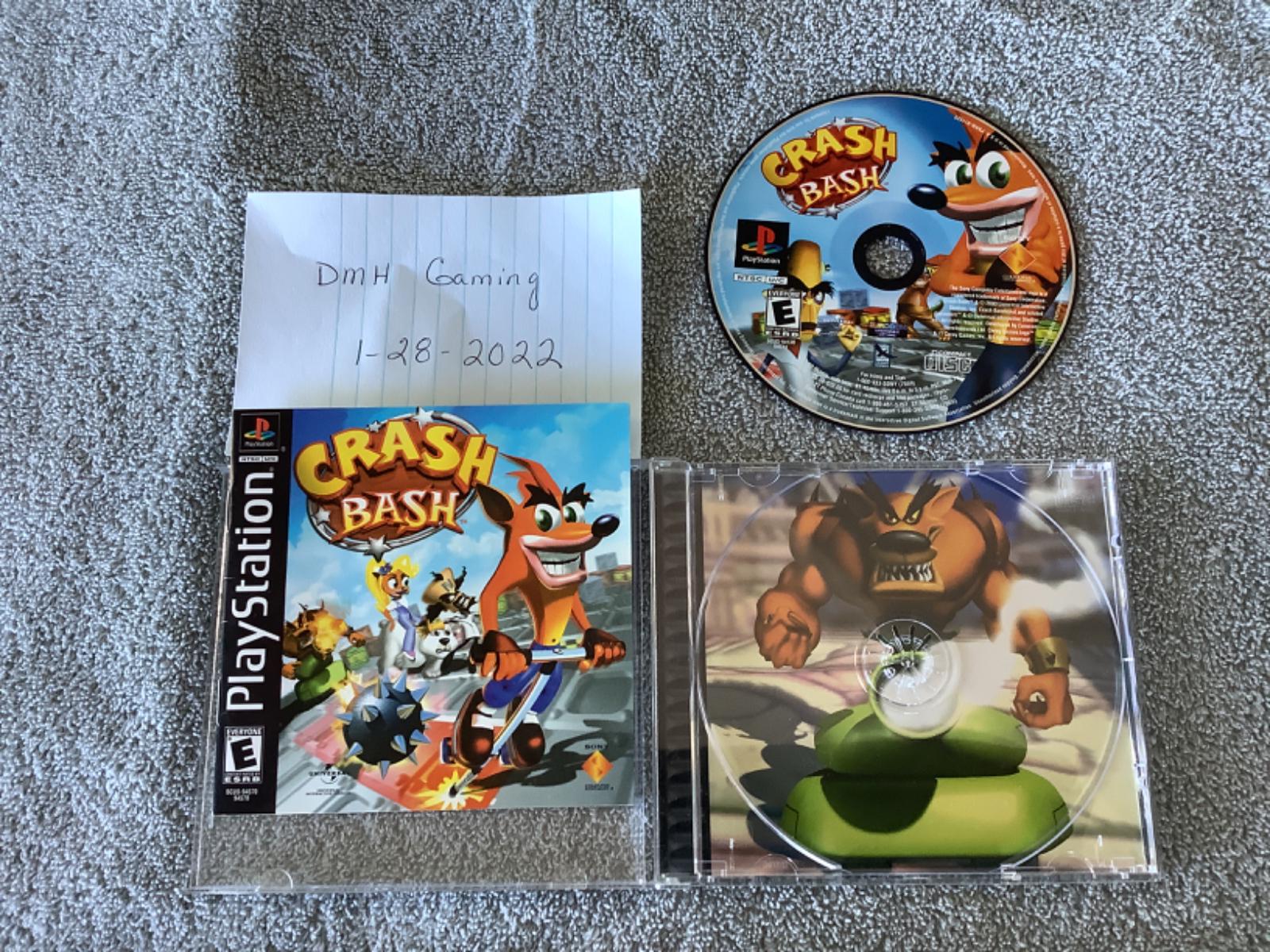 Crash Bash Item, Box, and Manual Playstation