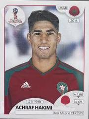 Achraf Hakimi [Black Back] Soccer Cards 2018 Panini World Cup Stickers Prices