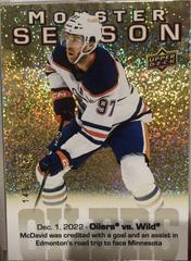 Connor McDavid [Gold] #MS-24 Hockey Cards 2023 Upper Deck Monster Season Prices