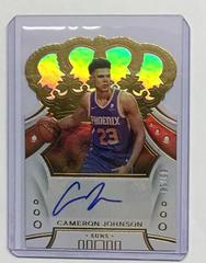 Cameron Johnson [Gold] #CR-CJN Basketball Cards 2019 Panini Crown Royale Rookie Autographs Prices