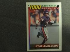 Neal Anderson #12 Football Cards 1991 Topps 1000 Yard Club Prices