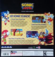 Back Cover | Sonic Mania [Collector's Edition] Playstation 4