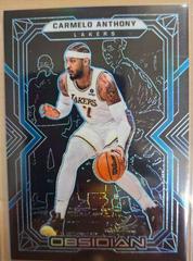 Carmelo Anthony [Blue] Basketball Cards 2021 Panini Obsidian Prices