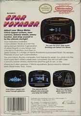 Star Voyager - Back | Star Voyager NES