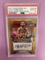 Cody Garbrandt [Gold] Ufc Cards 2021 Panini Prizm UFC Signatures Prices