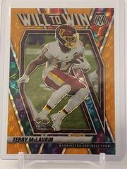 Terry McLaurin [Orange Fluorescent] Football Cards 2021 Panini Mosaic Will to Win Prices