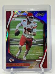 Patrick Mahomes II [Spectrum Blue] #1 Football Cards 2021 Panini Absolute Prices