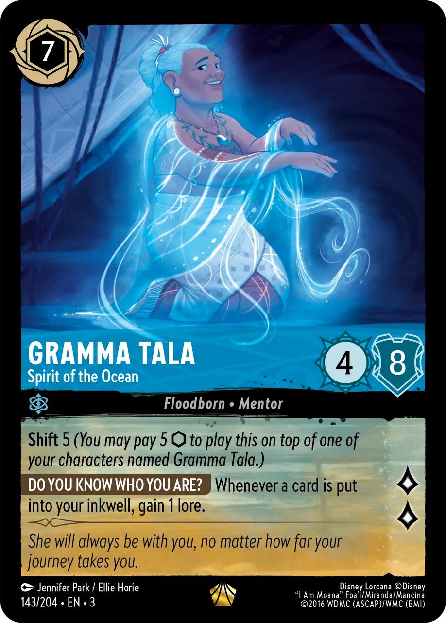 Gramma Tala - Spirit of the Ocean [Foil] #143 Lorcana Into the Inklands