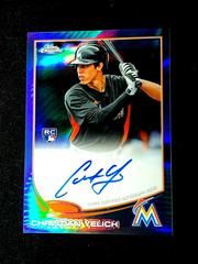 Christian Yelich [Blue Refractor] Baseball Cards 2013 Topps Chrome Rookie Autograph Prices
