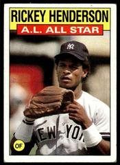 Rickey Henderson #716 Baseball Cards 1986 Topps Prices