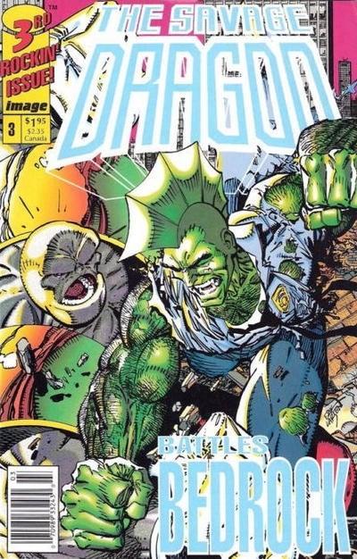 Savage Dragon [Newsstand] #3 (1992) Comic Books Savage Dragon