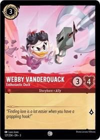 Webby Vanderquack - Enthusiastic Duck #127 Lorcana Into the Inklands