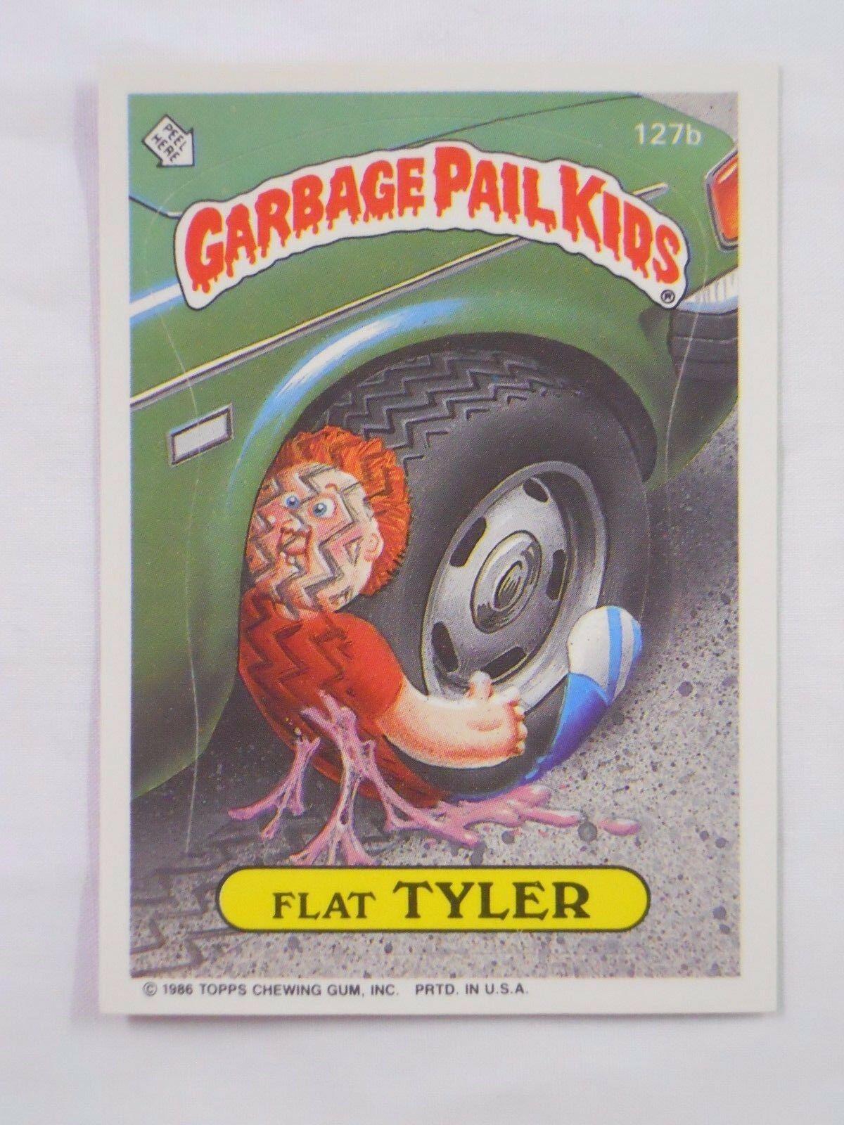 Flat TYLER #127b 1986 Garbage Pail Kids