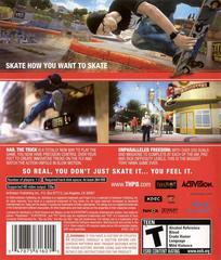 Back Cover | Tony Hawk Project 8 Playstation 3