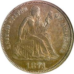 1871 CC [PROOF] Coins Seated Liberty Dime Prices