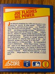 Joe Flashes His Power #23 Baseball Cards 1989 Score Magic Motion Trivia A Year to Remember Prices
