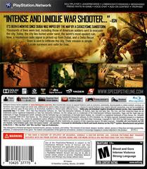 Back Cover | Spec Ops The Line [Premium Edition] Playstation 3