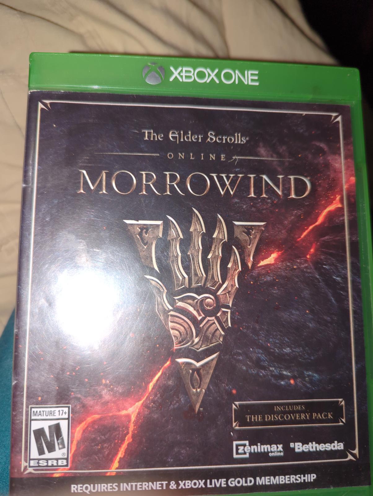 Elder Scrolls Online Morrowind Item, Box, and Manual Xbox One