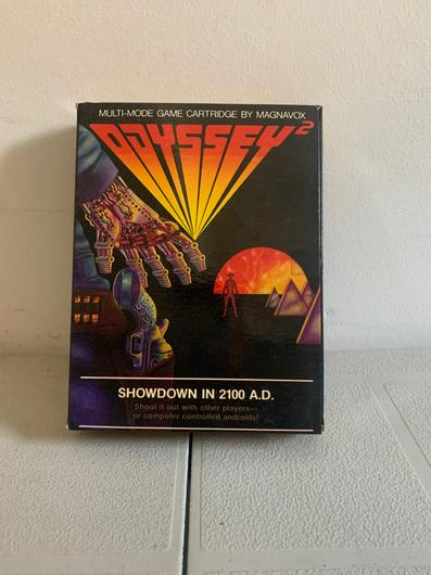 Showdown In 2100 Ad Item Box And Manual Magnavox Odyssey 2