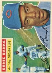 Ernie Banks [Gray Back] #15 Baseball Cards 1956 Topps Prices
