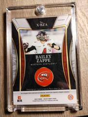 Back | Bailey Zappe [Silver] Football Cards 2022 Panini Select Draft Picks Xfactor Signatures