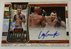 Colby Covington [Disco] Ufc Cards 2022 Panini Select UFC Octagon Action Signatures Prices