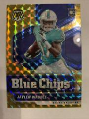 Jaylen Waddle [Gold Mosaic] #8 Football Cards 2021 Panini Mosaic Blue Chips Prices