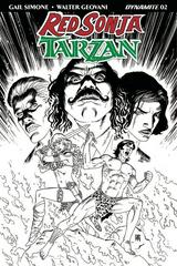 Red Sonja / Tarzan [Geovani Black White] Comic Books Red Sonja / Tarzan Prices