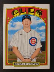 Front (Identical To Base) | Keegan Thompson [French] Baseball Cards 2021 Topps Heritage