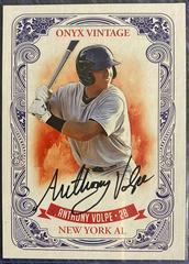 Anthony Volpe [Signatures Black] Baseball Cards 2021 Onyx Vintage Prices